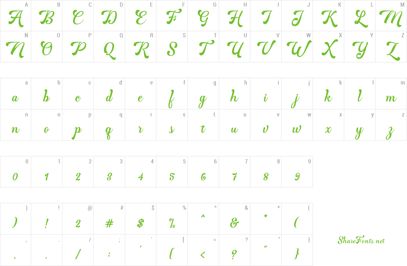 Font Martine Script preview